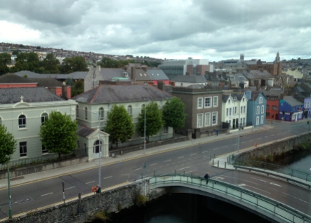 The view from the River Lee Hotel in Cork, Ireland.